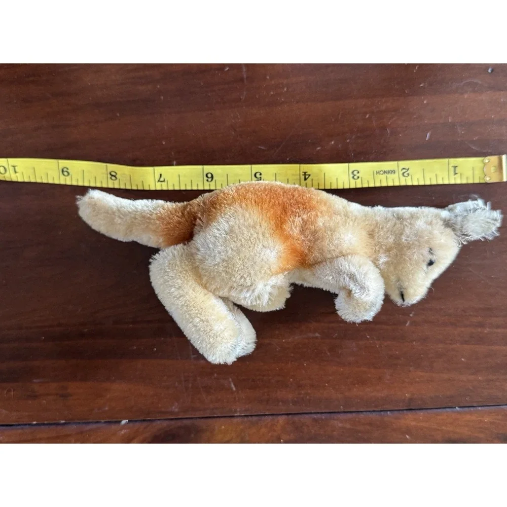 Steiff Kangaroo Vintage 1960s Mohair w Pouch Stuffed Animal (no baby) Germany